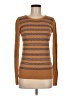 Coincidence & Chance Chevron-herringbone Brown Pullover Sweater Size M - photo 1