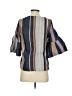 Left Coast by Dolan Stripes Gray 3/4 Sleeve Blouse Size XS - photo 2