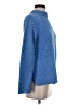 Talbots Chevron-herringbone Blue Turtleneck Sweater Size XS - photo 4