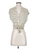 Red Haute Ivory Sleeveless Button-Down Shirt Size XS - photo 1