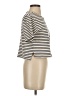 ABLE 100% Cotton Stripes Ivory Short Sleeve Turtleneck Size XXS - photo 4