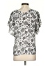 Ivanka Trump Silver Short Sleeve Blouse Size S - photo 2