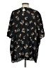 River Island 100% Polyester Floral Black Short Sleeve Blouse Size 26 waist - photo 2