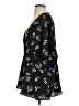 River Island 100% Polyester Floral Black Short Sleeve Blouse Size 26 waist - photo 5