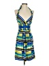 BCBGMAXAZRIA Stripes Blue Cocktail Dress Size XS - photo 1