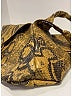 Givenchy Animal Print Brown Yellow Python Embossed Pyramid Hobo One size - photo 9