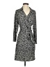 Laundry by Shelli Segal Animal Print Black Casual Dress Size 2 - photo 1