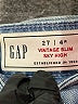 Gap Hearts Blue Jeans Size 27 waist - photo 4