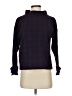 Ann Taylor Checkered-gingham Blue Turtleneck Sweater Size S - photo 1