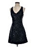 Nanette Lepore 100% Polyester Print Black Cocktail Dress Size 4 - photo 1