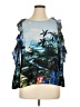 Tracy Reese 100% Silk Blue Sleeveless Silk Top Size XL - photo 1