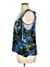 Tracy Reese 100% Silk Blue Sleeveless Silk Top Size XL - photo 5