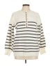 Davi & Dani Stripes Ivory Pullover Sweater Size M - photo 1