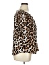 Zenobia 100% Polyester Animal Print Brown Short Sleeve Blouse Size XL - photo 4