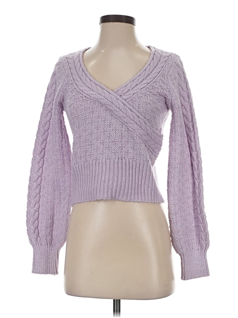 Pre-owned Happily Grey Pullover Sweater In Purple