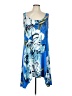 Skye's The Limit Print Blue Casual Dress Size L - photo 1