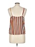 LUXE Orange Burgundy Sleeveless Blouse Size L - photo 2
