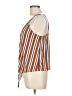 LUXE Orange Burgundy Sleeveless Blouse Size L - photo 5