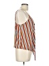 LUXE Orange Burgundy Sleeveless Blouse Size L - photo 4