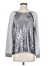 Love Sam Metallic Silver Sweatshirt Size S - photo 1
