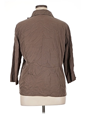 Notations 3/4 Sleeve Button-Down Shirt (view 2)