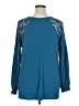 Torrid Teal Long Sleeve Blouse Size 1X Plus (1) - photo 2