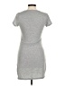 Blue Rain Solid Gray Casual Dress Size M - photo 2