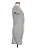 Blue Rain Solid Gray Casual Dress Size M - photo 4