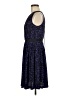Ann Taylor LOFT 100% Polyester Animal Print Blue Casual Dress Size 6 - photo 5