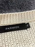 Fashion 100% Acrylic Color Block Gray Pullover Sweater Size XL - photo 7