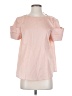 Harshman 100% Cotton Pink Short Sleeve Blouse Size S - photo 1