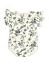 Baby Essentials Floral Ivory Short Sleeve Onesie 3-6 MO / 6 MO - photo 2
