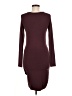 Bobi Solid Burgundy Casual Dress Size S - photo 2