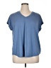 Free Country Blue Short Sleeve Top Size 1X - photo 1