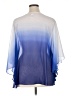 Ruby Rd. 100% Polyester Blue Poncho Size 1X - photo 2