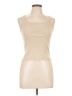 Three Dots Tan Sleeveless T-Shirt Size L - photo 1