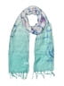 Unbranded 100% Polyester Teal White Scarf One size - photo 1