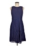 Savile Row 100% Rayon Polka Dots Blue Casual Dress Size 6 - photo 1
