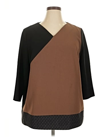 Marina Rinaldi 3/4 Sleeve Blouse (view 1)