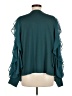 IMAN Teal Long Sleeve Blouse Size M - photo 2