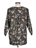 Weston 100% Polyester Floral Gray 3/4 Sleeve Blouse Size L - photo 2