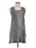 Bobi 100% Cotton Animal Print Silver Casual Dress Size M - photo 1