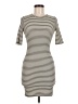 Soprano Stripes Gray Casual Dress Size M - photo 1