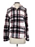 CoffeeShop 100% Polyester Plaid Burgundy Pullover Sweater Size S - photo 1