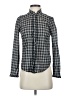 J.Crew Houndstooth Gray Long Sleeve Blouse Size 2 - photo 1