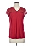Perseption Concept Red Short Sleeve Blouse Size S - photo 1
