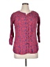 Assorted Brands Pink 3/4 Sleeve Button-Down Shirt Size 16 - photo 1