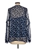 Liz Claiborne 100% Polyester Blue Long Sleeve Blouse Size L - photo 2