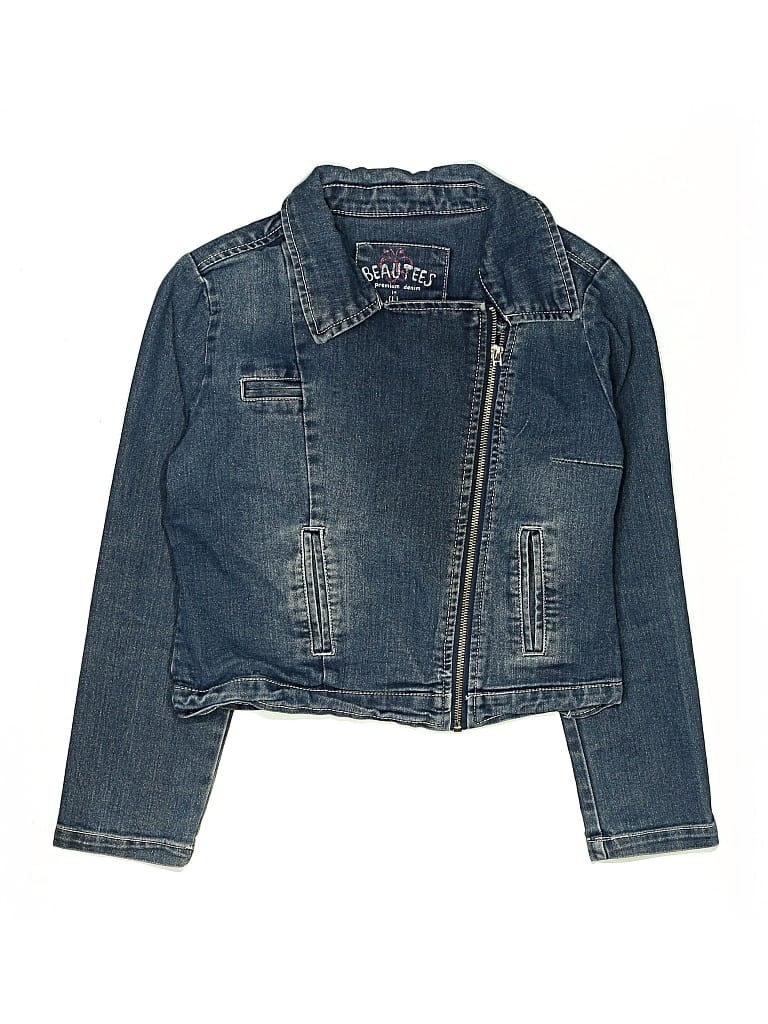Pre-owned Assorted Brands Kids' Denim Jacket In Blue