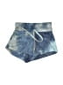 Les Tout Petits Tie-dye Blue Denim Shorts Size 3 - photo 1